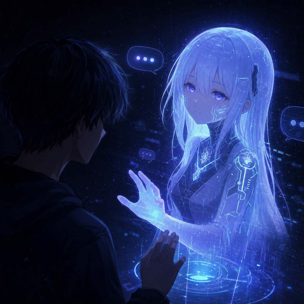 Otaku AI — anime chat companion illustration