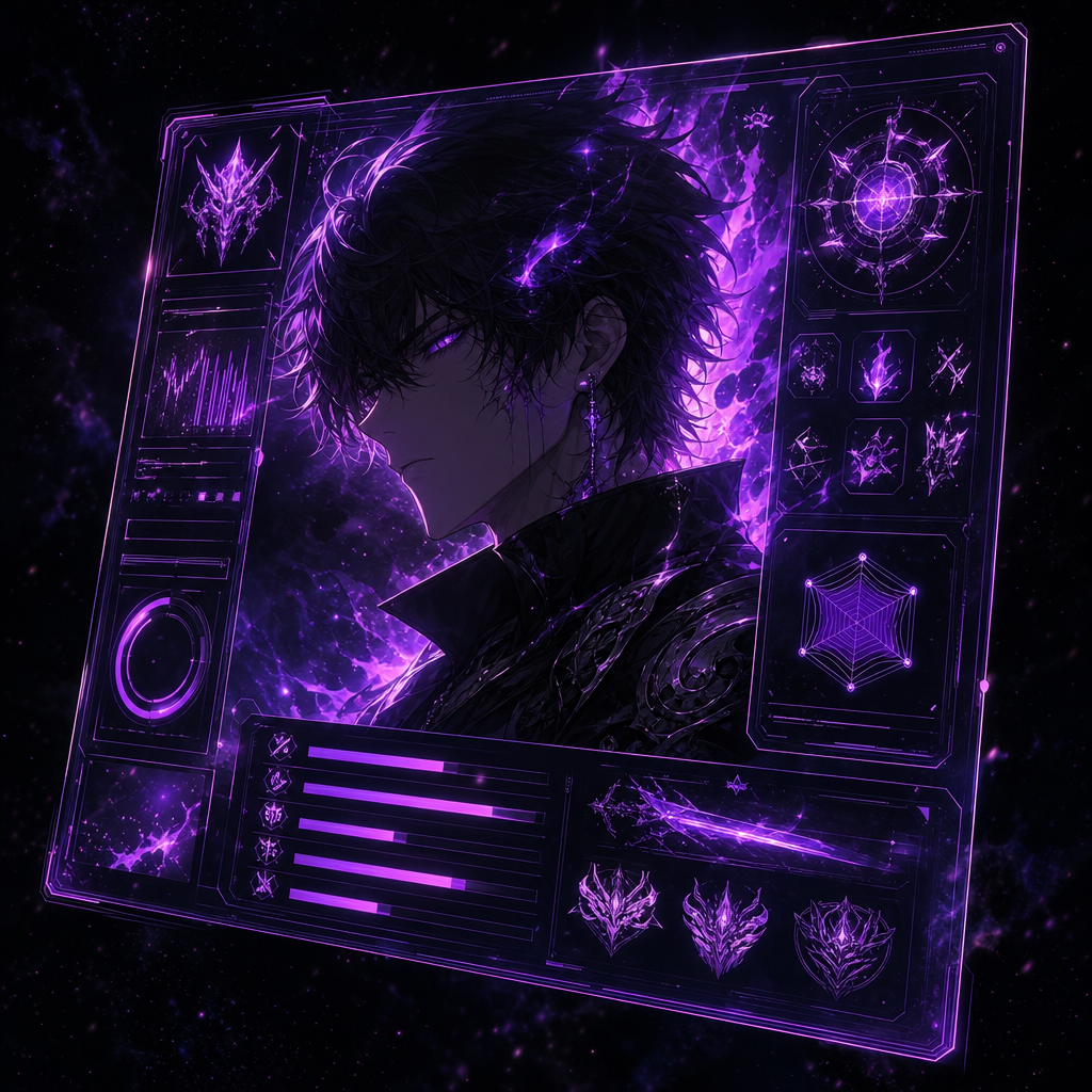 Character Profiles — anime character profile card illustration