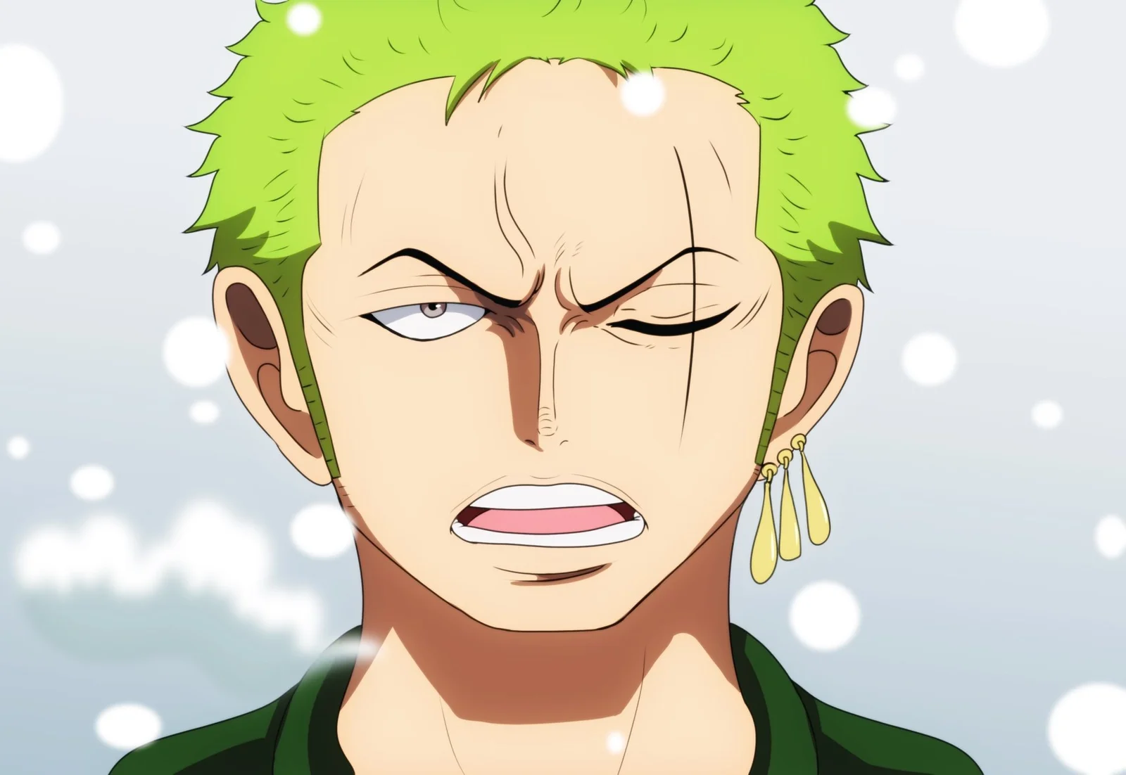 Roronoa Zoro cinematic wallpaper — the King of Hell